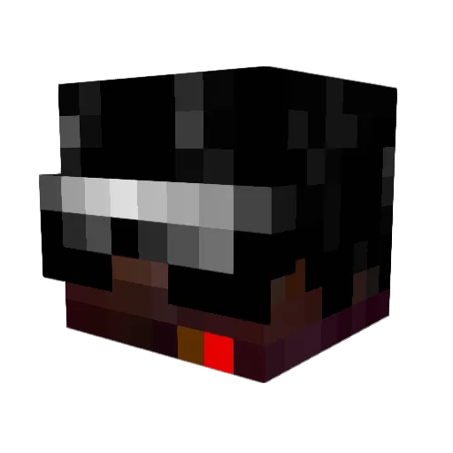 Kalzico Minecraft avatar head, 3D render