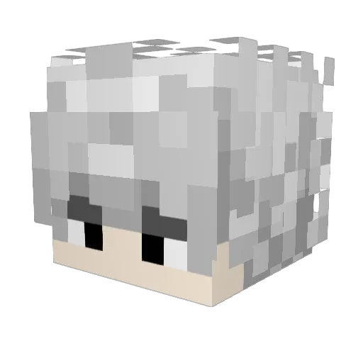 Kam1Co Minecraft avatar head, 3D render