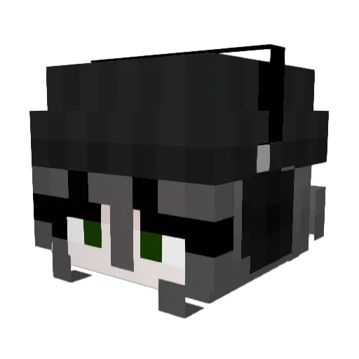 Kam1la_ Minecraft avatar head, 3D render