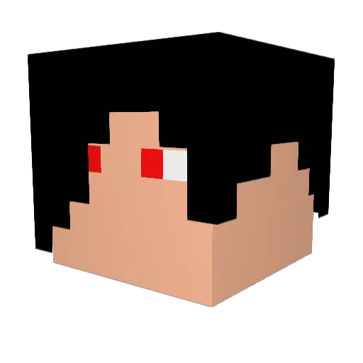 KamDaGoat17 Minecraft avatar head, 3D render