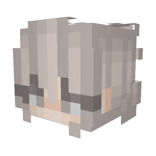 KamKam89 Minecraft avatar head, 3D render