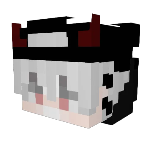 KamaNezo Minecraft avatar head, 3D render