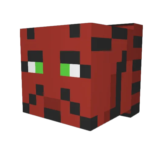 KamaZoa Minecraft avatar head, 3D render