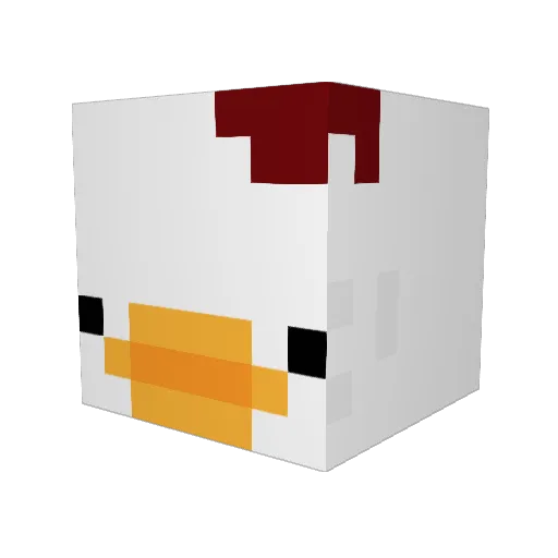 Kamaduck_x2 Minecraft avatar head, 3D render