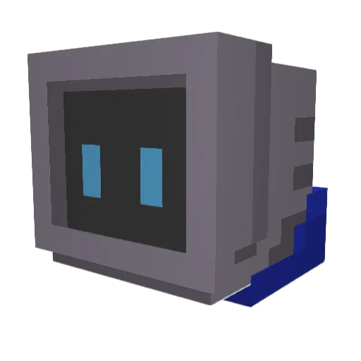 KamajiH Minecraft avatar head, 3D render