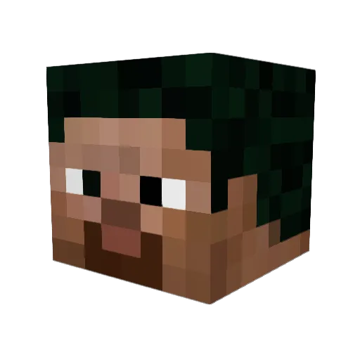 KamakaziSavior Minecraft avatar head, 3D render