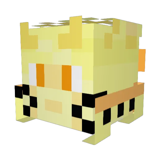Kamako830 Minecraft avatar head, 3D render