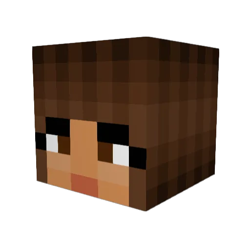Kamala_Harris Minecraft avatar head, 3D render