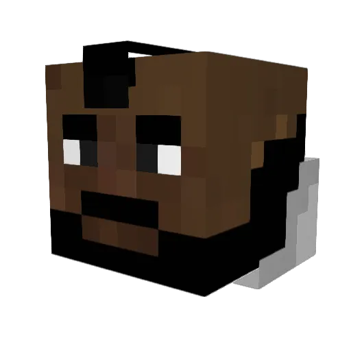 Kamaltakku Minecraft avatar head, 3D render