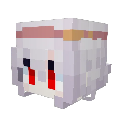 Kamanuigen Minecraft avatar head, 3D render