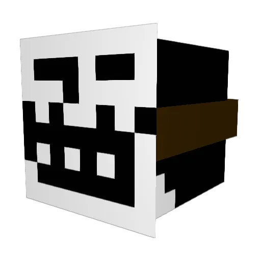 Kamarll Minecraft avatar head, 3D render