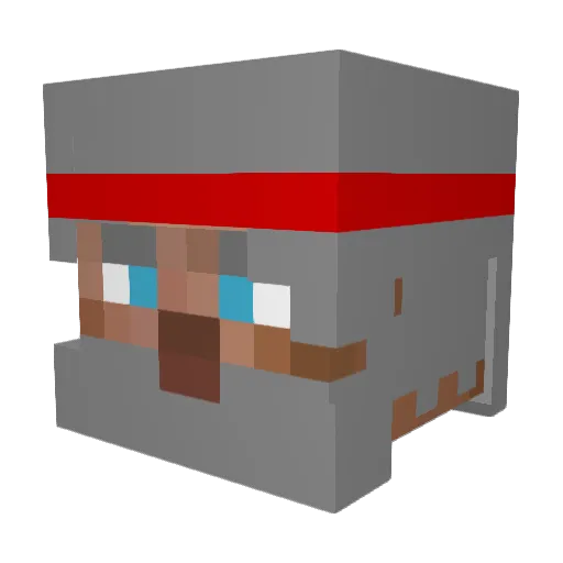 Kamavinga Minecraft avatar head, 3D render