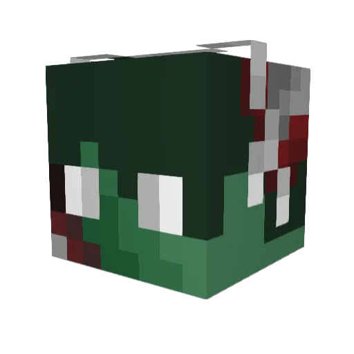 KamaxGP Minecraft avatar head, 3D render