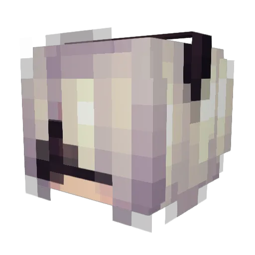 Kamayo Minecraft avatar head, 3D render