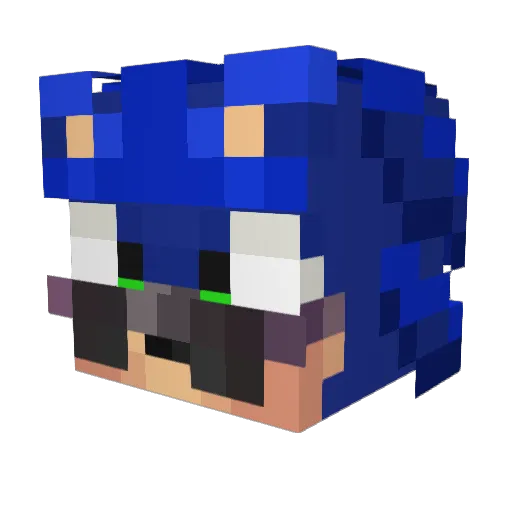 Kambloy Minecraft avatar head, 3D render