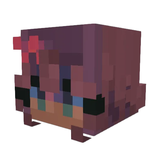 KamdiCane Minecraft avatar head, 3D render