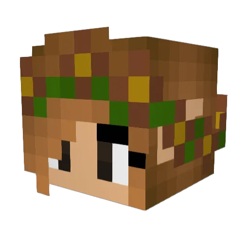 Kameah01 Minecraft avatar head, 3D render
