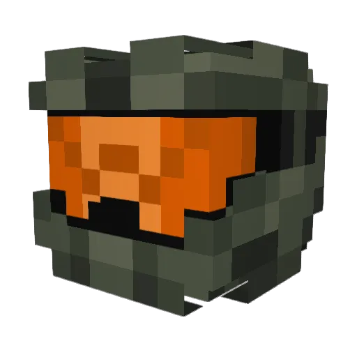 Kamehameshaw Minecraft avatar head, 3D render