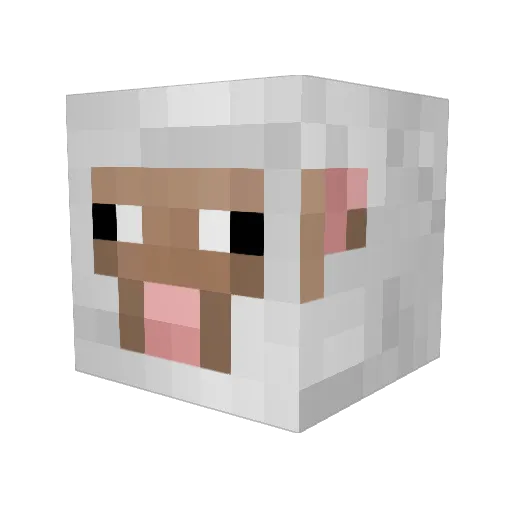 Kamelan Minecraft avatar head, 3D render