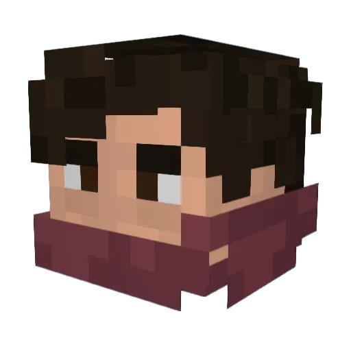 Kameleon101 Minecraft avatar head, 3D render