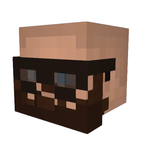 Kamell222 Minecraft avatar head, 3D render