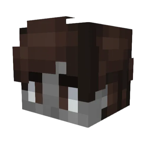 KamenMore Minecraft avatar head, 3D render