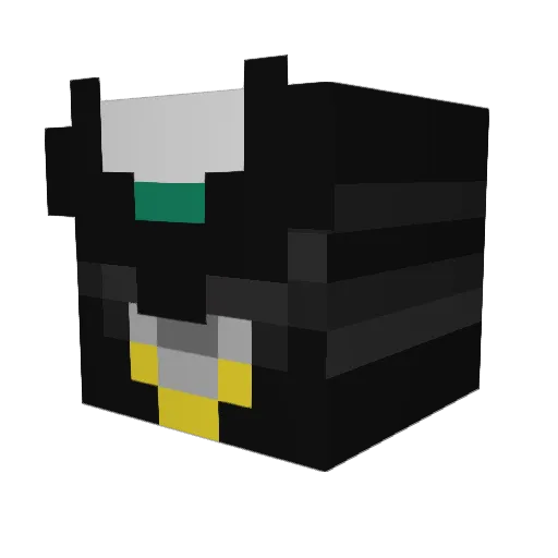 KamenRiderBirth Minecraft avatar head, 3D render