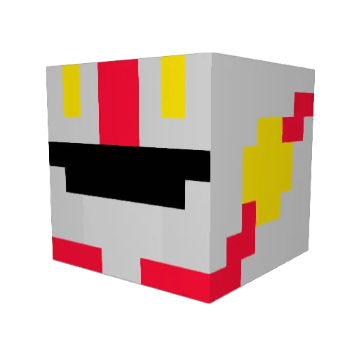 KamenTeacher Minecraft avatar head, 3D render