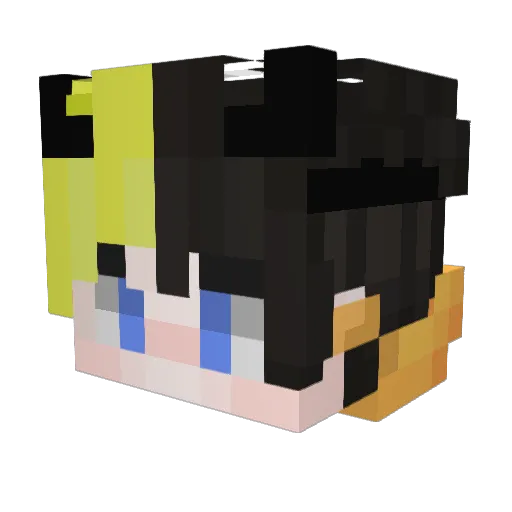 KamenTiger Minecraft avatar head, 3D render