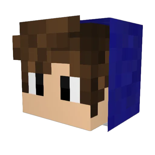 KamerCan10 Minecraft avatar head, 3D render