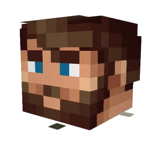 KamerThyGamer Minecraft avatar head, 3D render