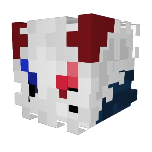 Kamero09 Minecraft avatar head, 3D render