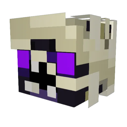 Kameroz Minecraft avatar head, 3D render