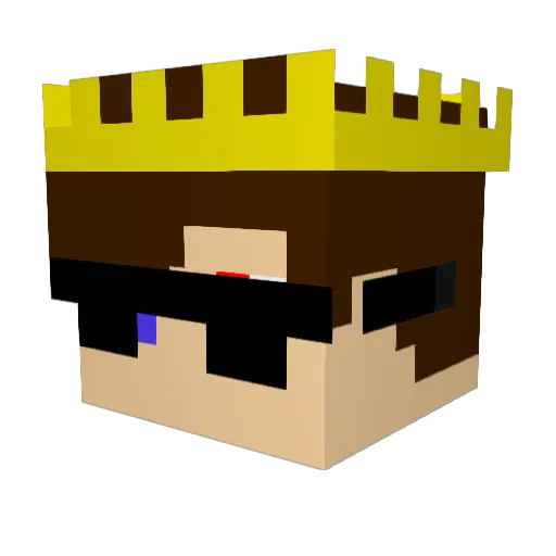 Kamerson Minecraft avatar head, 3D render