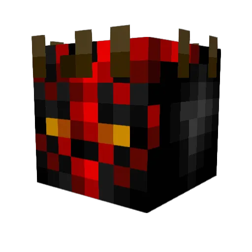 Kami0_ Minecraft avatar head, 3D render