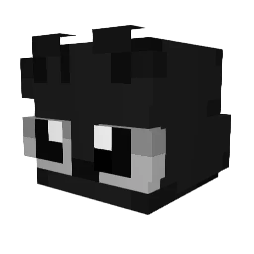 Kami1st Minecraft avatar head, 3D render