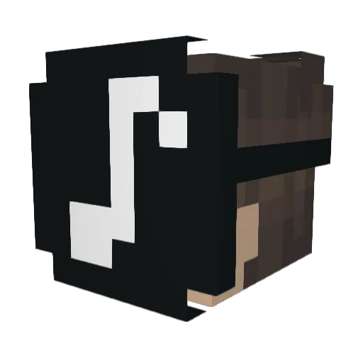 Kami3268 Minecraft avatar head, 3D render