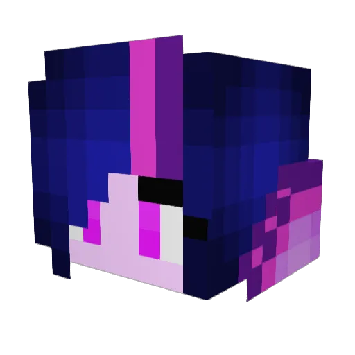KamiGami02 Minecraft avatar head, 3D render