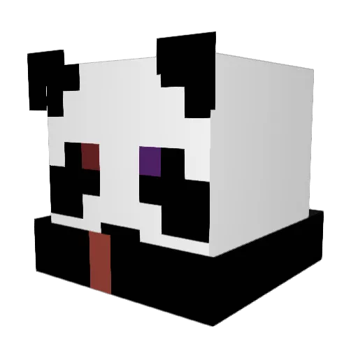 KamiNinjav2 Minecraft avatar head, 3D render