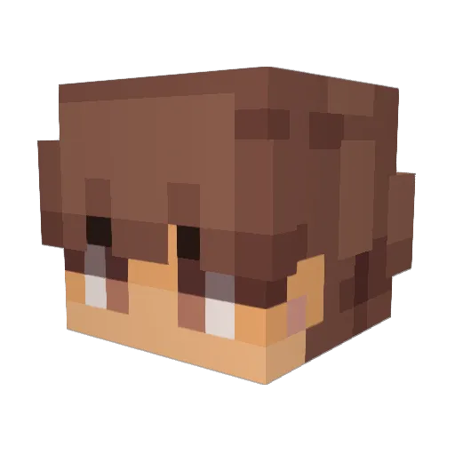Kami_Fullmetal Minecraft avatar head, 3D render