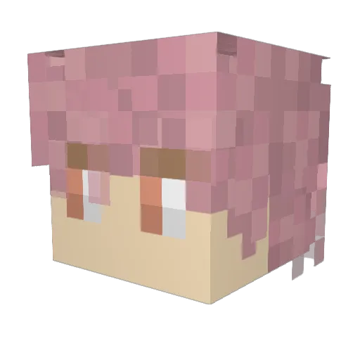Kami_Tenshi Minecraft avatar head, 3D render