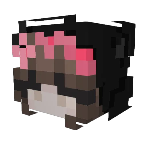 Kamieh Minecraft avatar head, 3D render