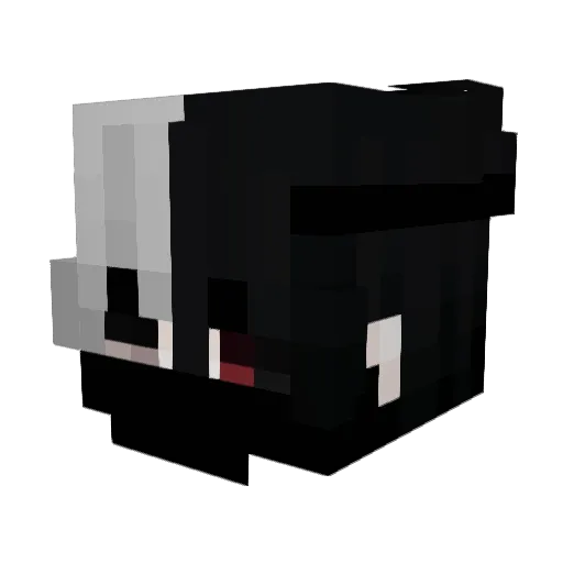Kamiirru Minecraft avatar head, 3D render