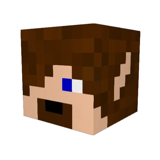 Kamikazefish21 Minecraft avatar head, 3D render