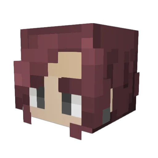 KamilTas Minecraft avatar head, 3D render
