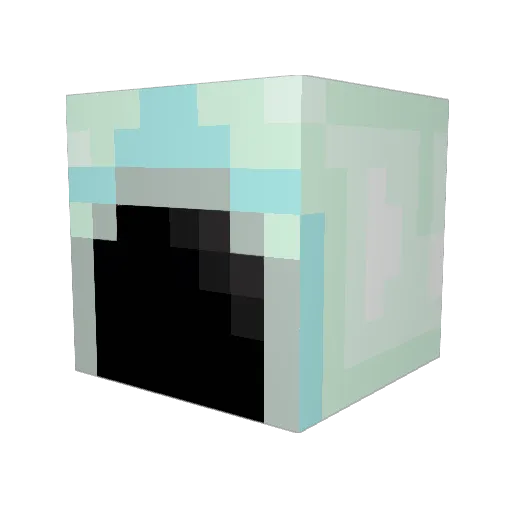 Kamilek Minecraft avatar head, 3D render