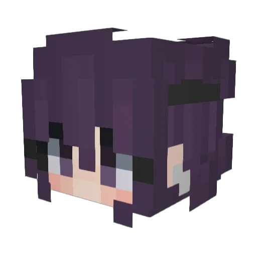 Kamilla Minecraft avatar head, 3D render