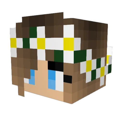 Kamillapt3139 Minecraft avatar head, 3D render