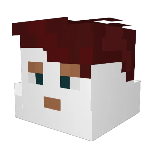 KamilloPro Minecraft avatar head, 3D render