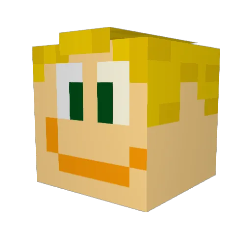 Kamilos123pl Minecraft avatar head, 3D render